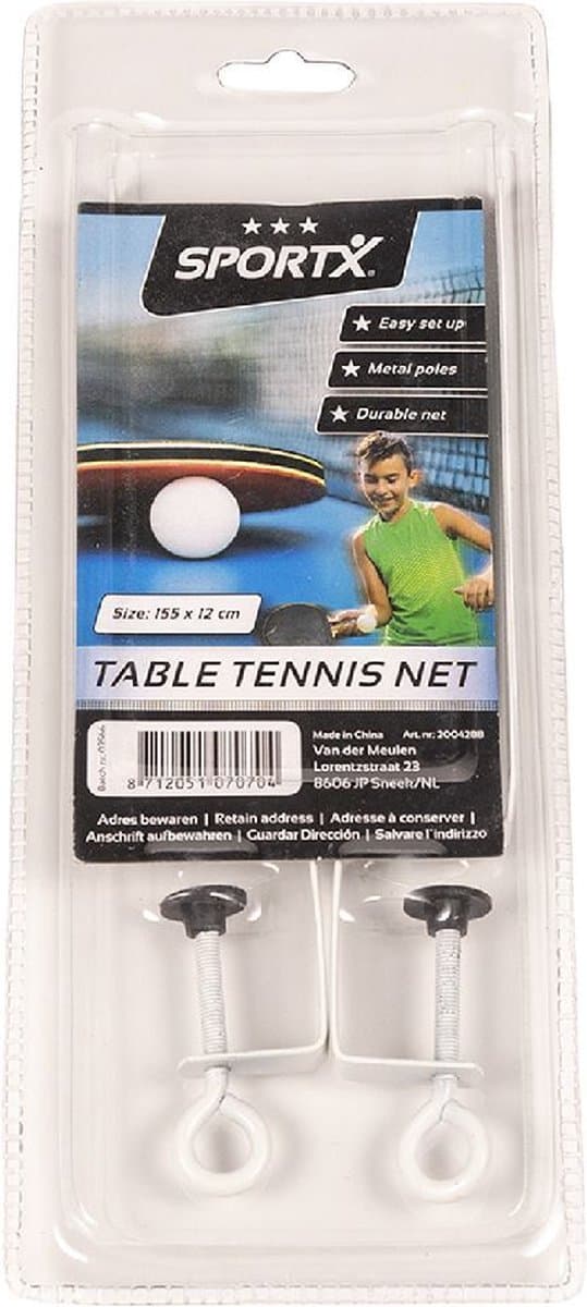 SportX Tafeltennisnet 155x12 cm