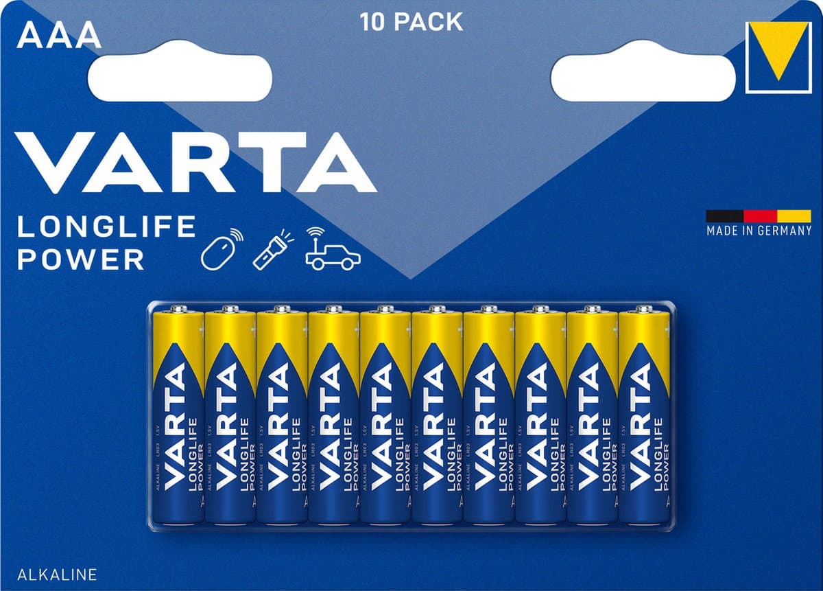 Varta Longlife Power AAA Batterijen - 10 stuks