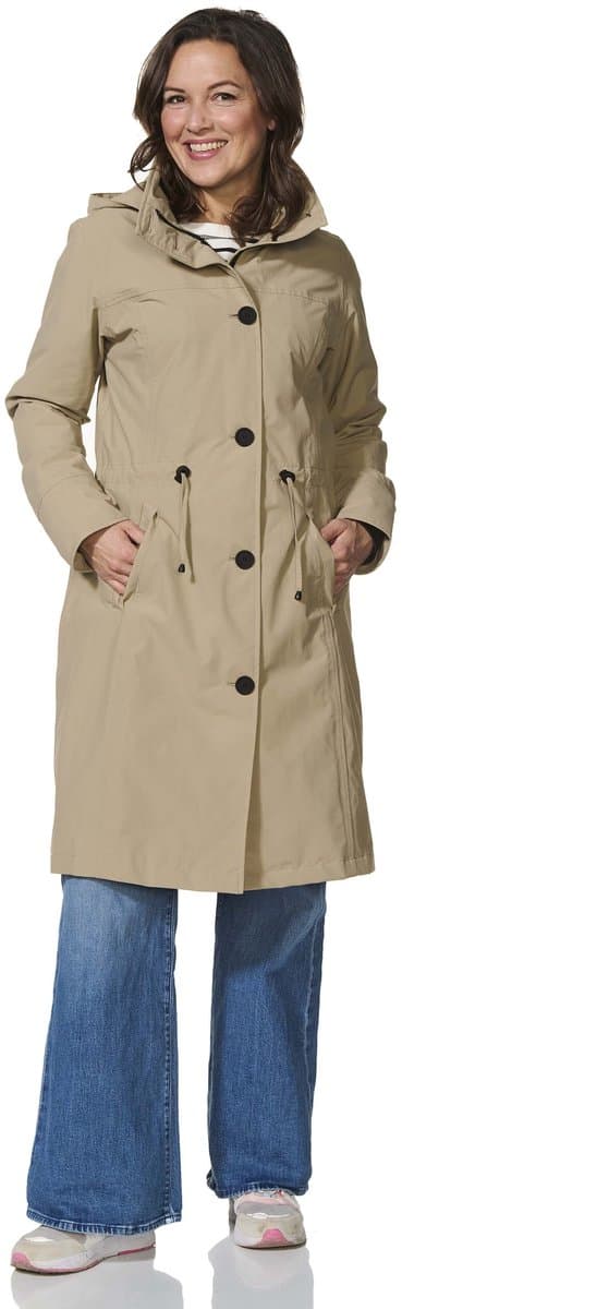 Happy Rainy Days Lange Regenjas Dames Porto Beige