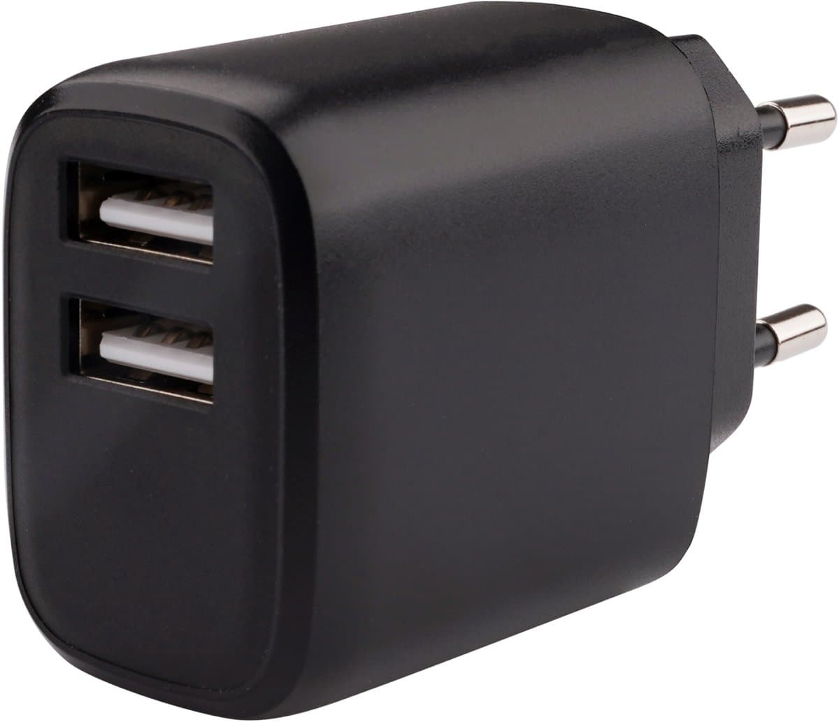 Musthavz - 2 x USB-A oplader 17W - zwart