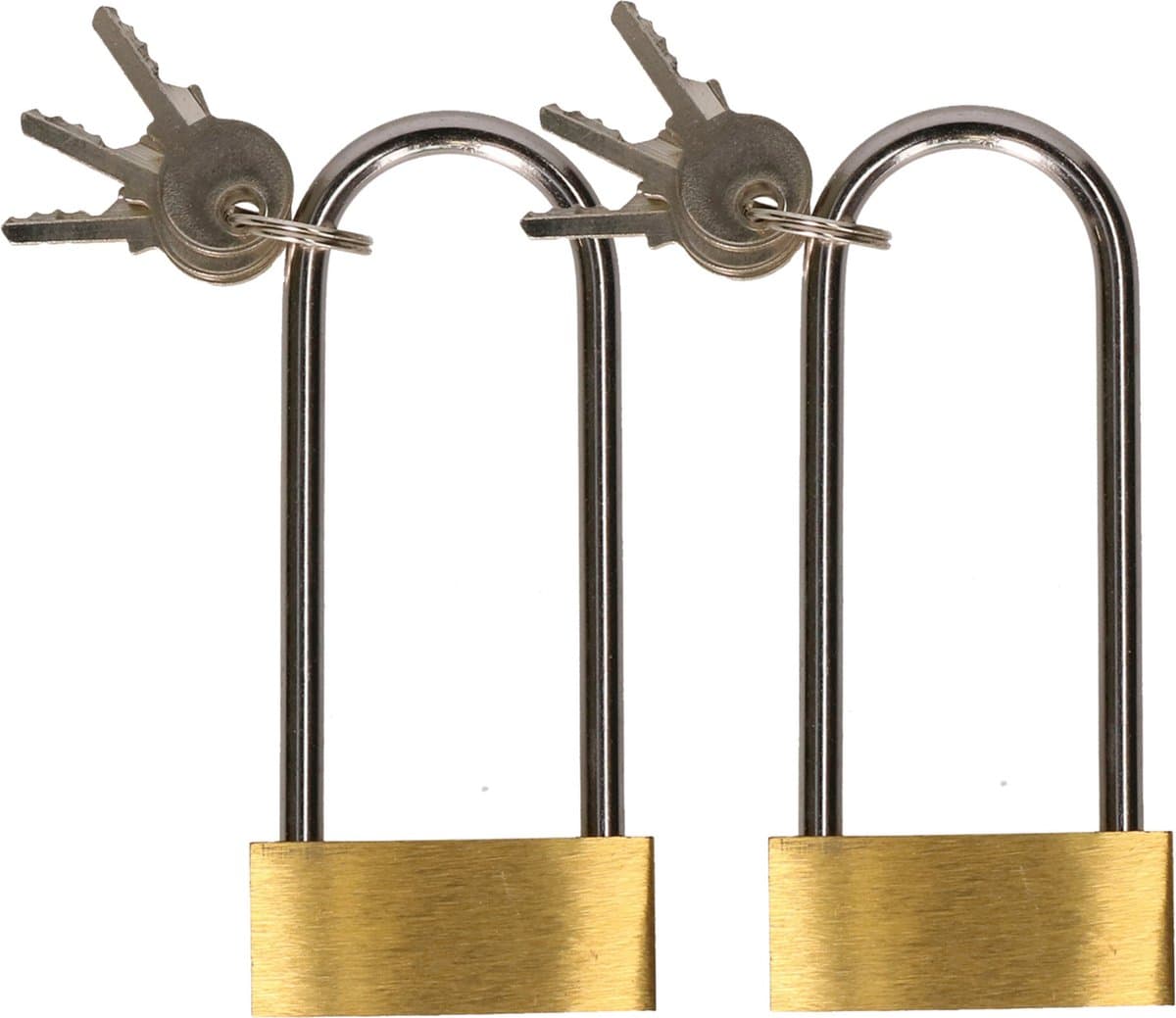 CM Hangslot met 3 sleutels - 2x - 35 mm beugel - 7 x 3.5cm - sloten