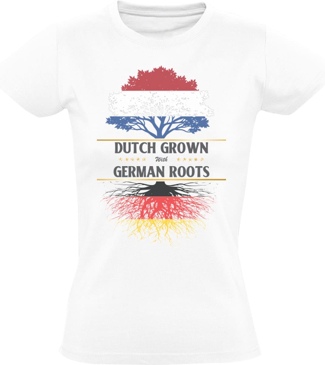 Duitse Roots Dames T-shirt - familie - afkomst - cultuur - duitsland