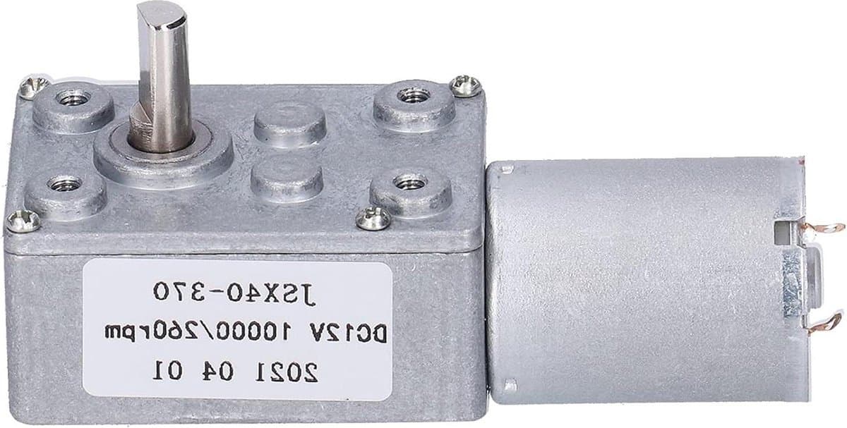 260 RPM DC12V JSX40-370 Ventilatormotoren voor Worm-aandrijfmotor - Uitrusting en Turbine Verloopas .