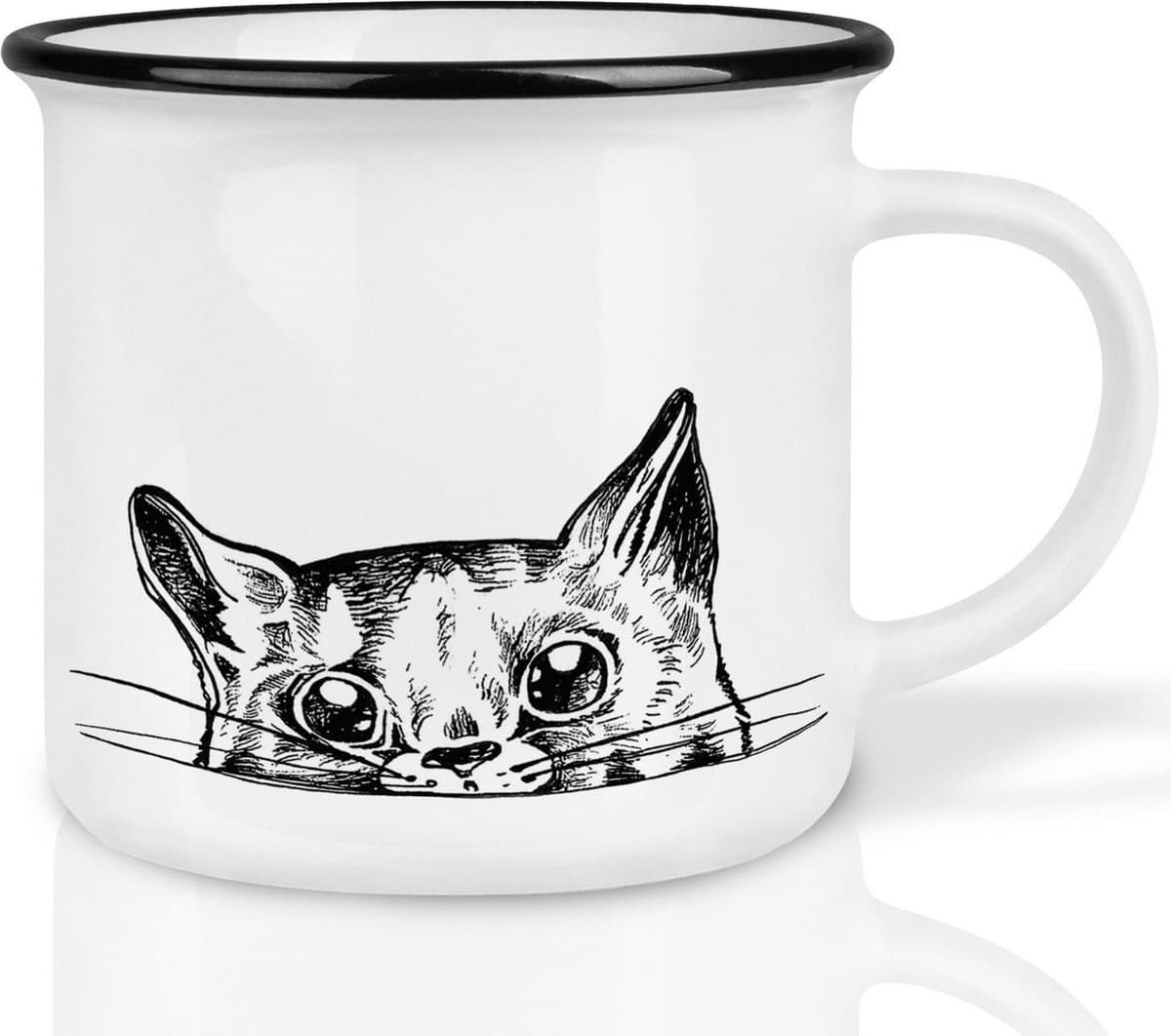 Mok keramiek - poes Ilma - Ligarti