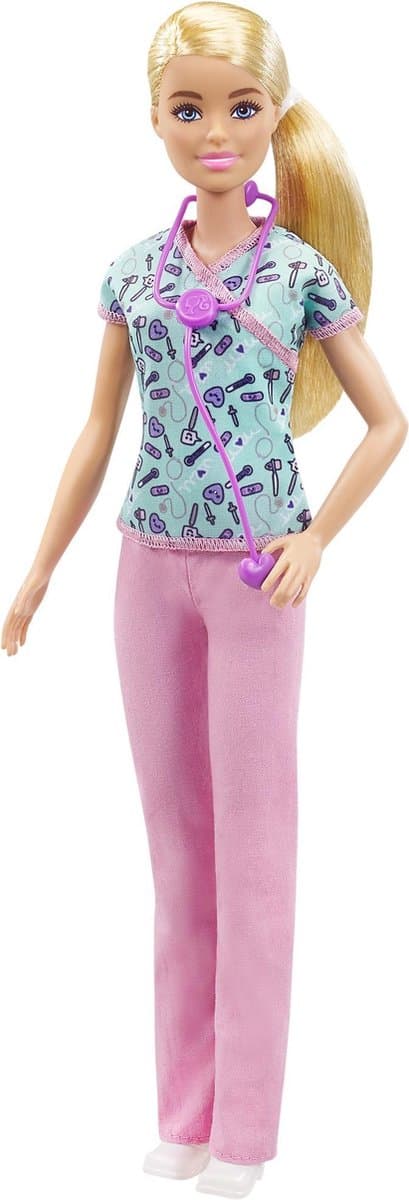 Barbie verpleegsterpop - 30 cm, multikleurig