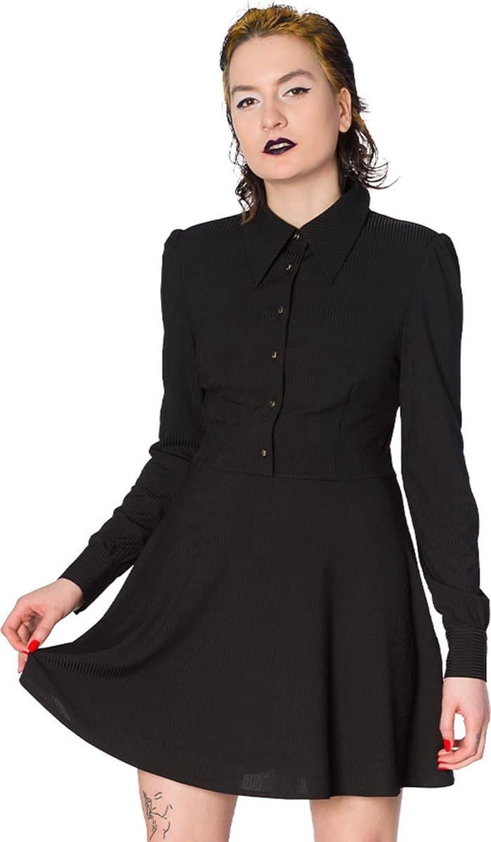 Banned Pentacle Dames Mini-jurk - zwart - XL