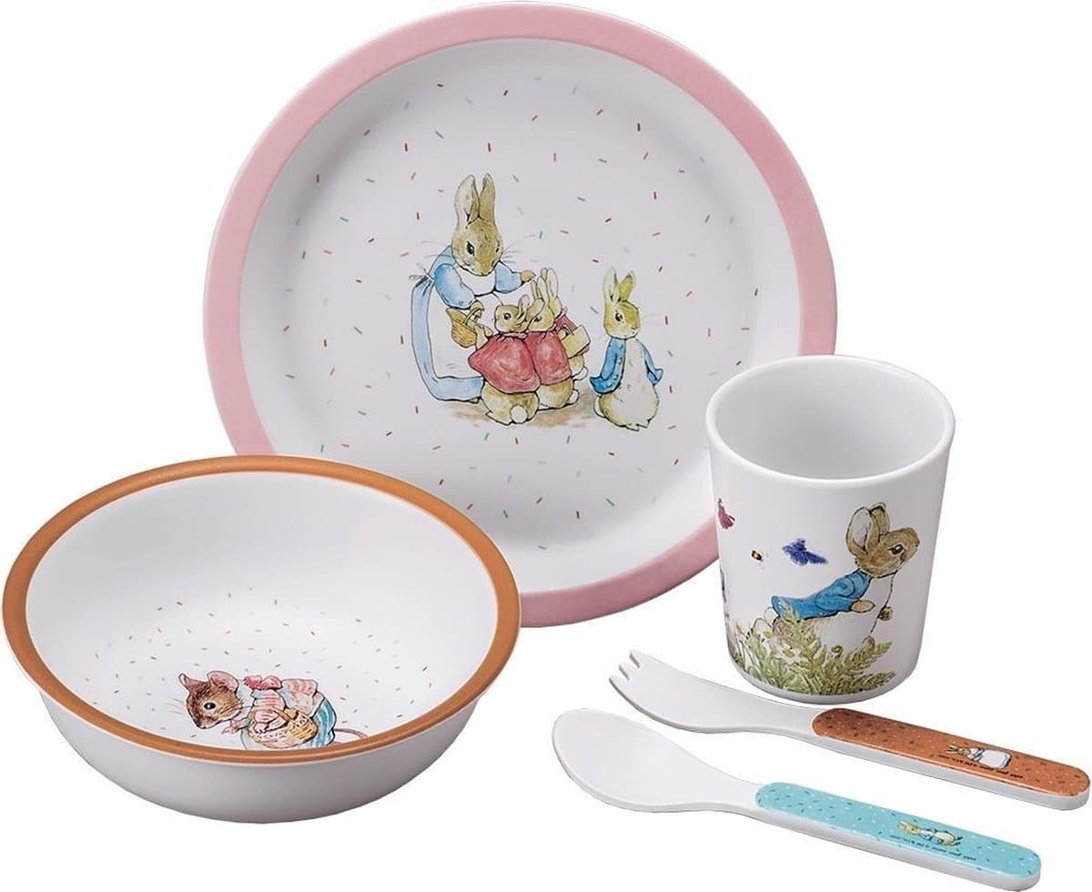 Peter Rabbit ontbijtset 4 dlg