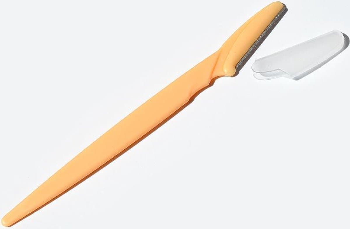 Scheermesjes Gezicht - Scheermes Intieme Streek - Scheermes Lippen - Scheermes Wenkbrauw - Wenkbrauw Trimmer - Wenkbrauw Epileren - Pijnloos gezichtshaar verwijderen - Oranje