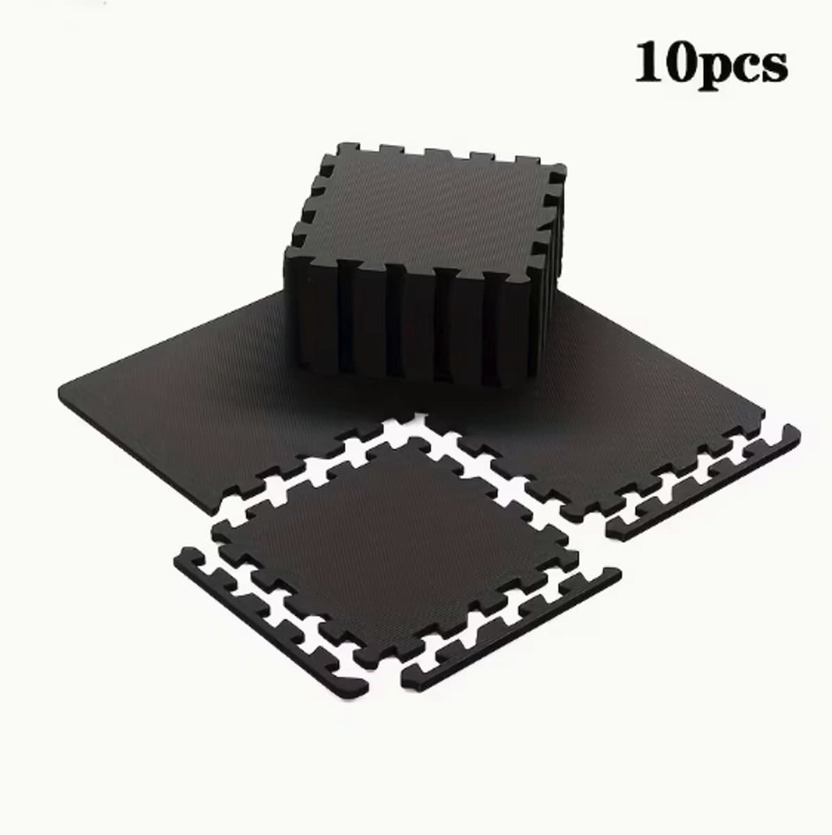 Auxo - puzzelmat - foam - fitness - vloer - demping - 10 stuks - 8mm dik - 30x30cm