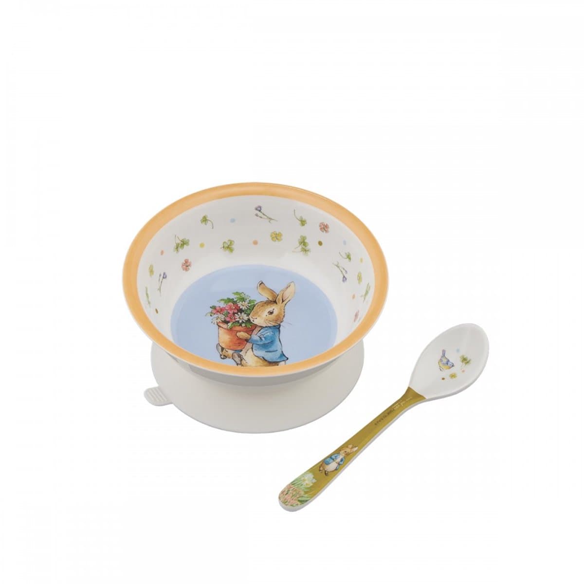 Peter Rabbit bowl met zuignap en lepeltje in geschenkverpakking