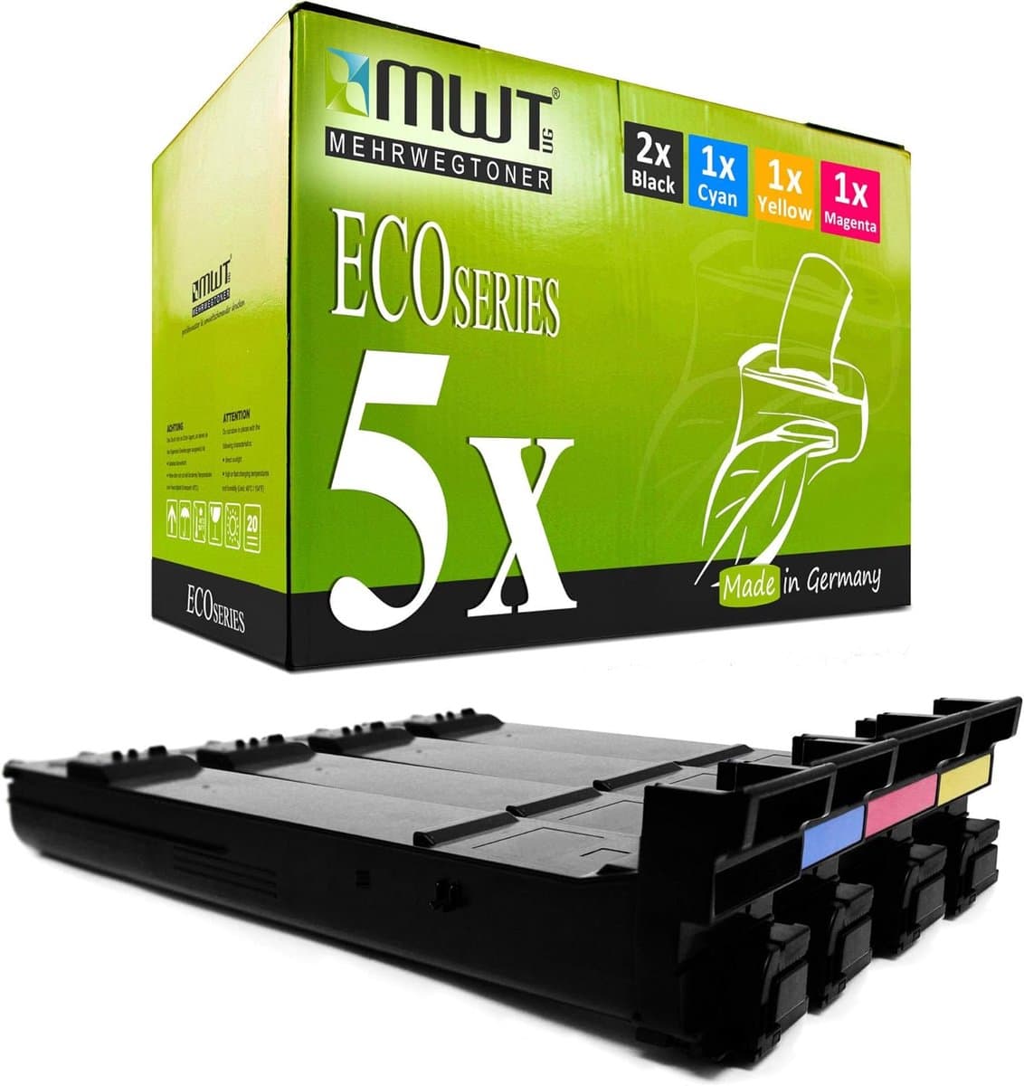 5x Hoge Capaciteit Toner Set Compatibel voor Kleurenlaserprinters