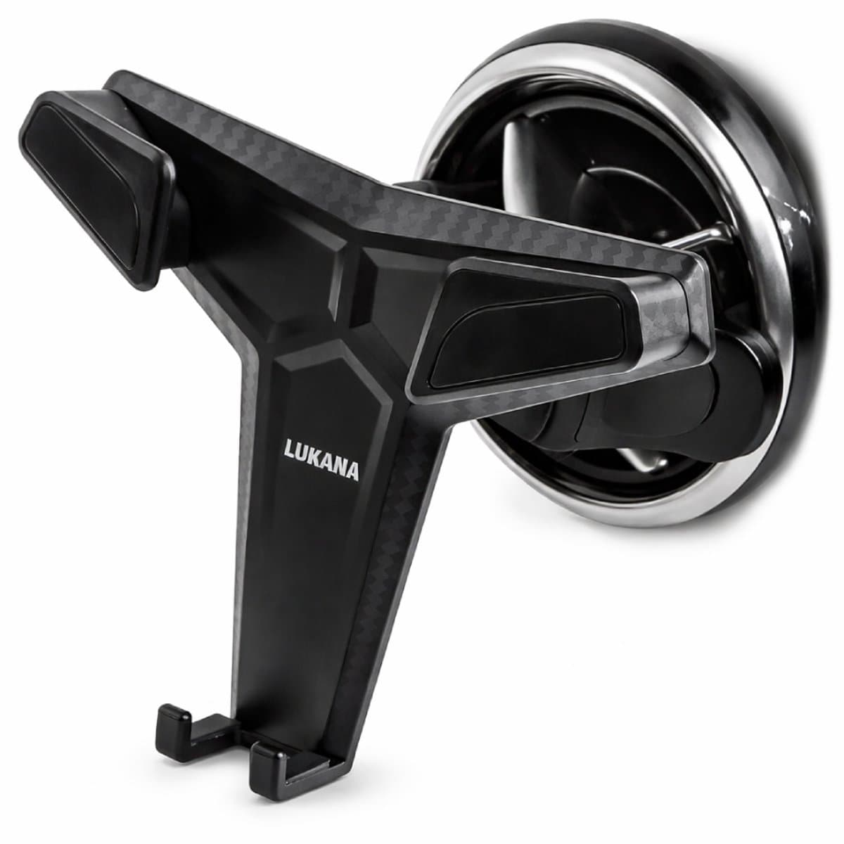 Lukana A-1605 - Telefoonhouders Auto voor Standaard en Ronde Ventilatierooster - Autohouder Telefoon - Universeel - GSM Houder Auto - Geschikt voor Mercedes, Audi, Mini Cooper en meer!