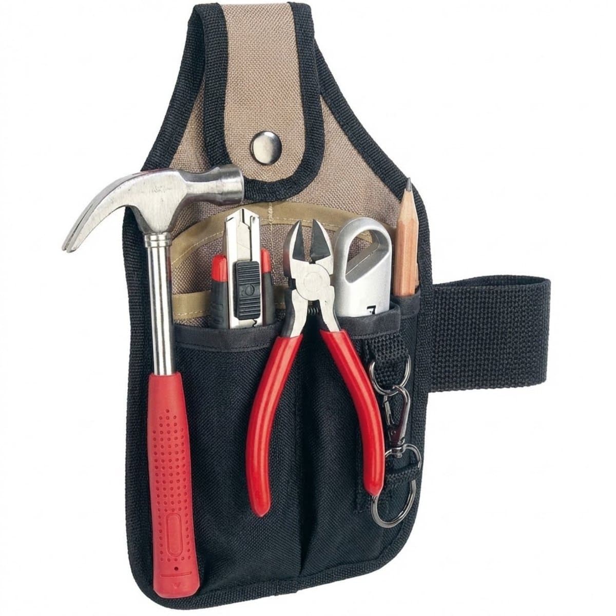 Lomera Gereedschapshouder Riem - Gereedschapshouder voor Riem - Gereedschapshouder Broekriem - Gereedschapshouder - Gereedschapsriem - Gereedschapsgordel - Gereedschapsriem met Hamerhouder - Gereedschapsgordel met Hamerhouder