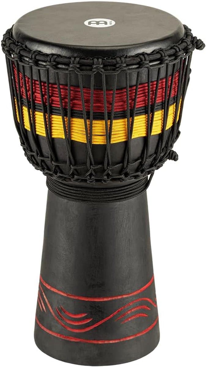 Handtrommel Djembe - Afrikaanse Trommel - Muziek Maken - Massief Hout - 7 Inch - Natuurlijk