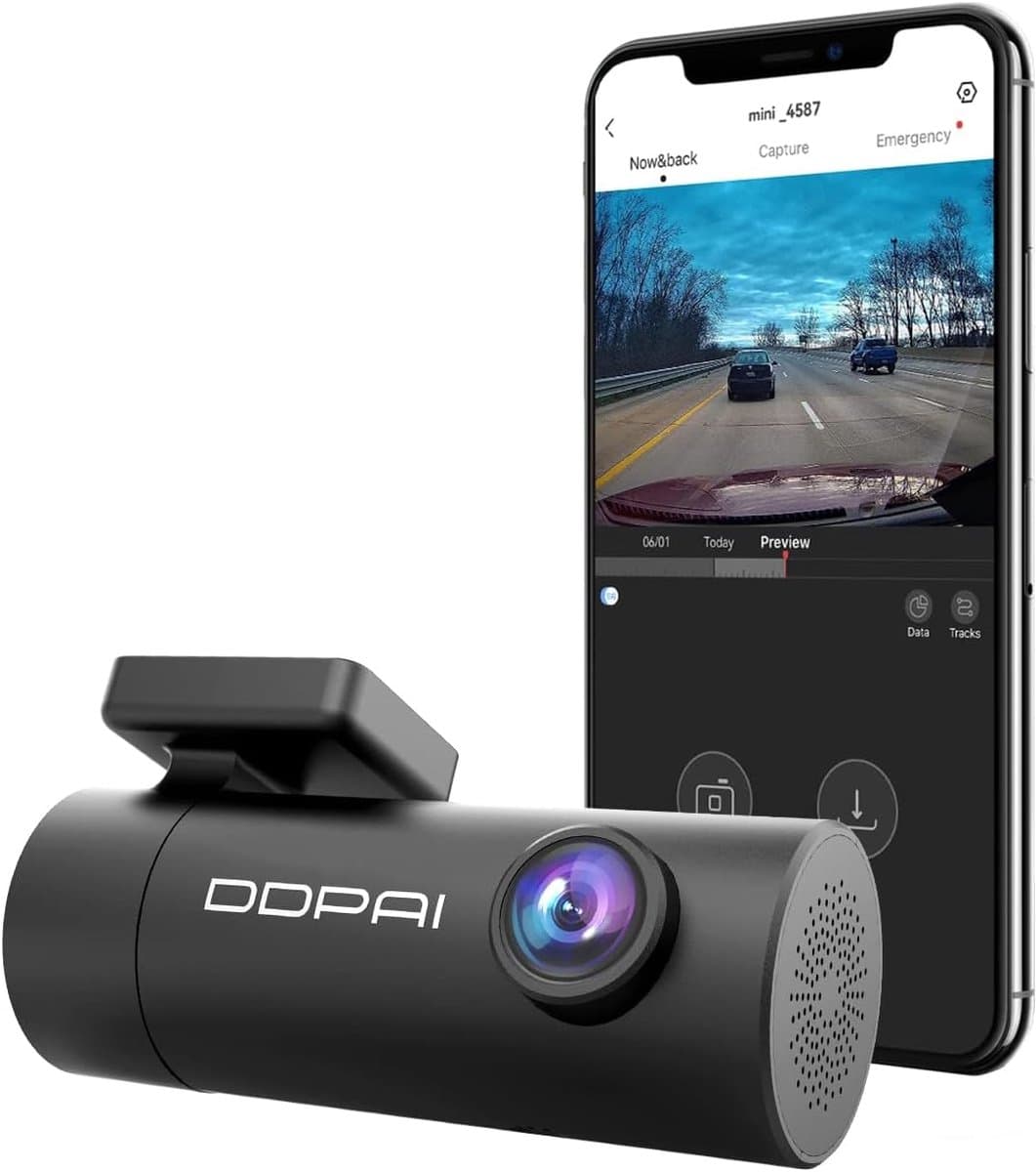 Mini Pro Dashcam voor Auto - 1296p HD - 330° Draaibare Lens - Compact - Loop Recording