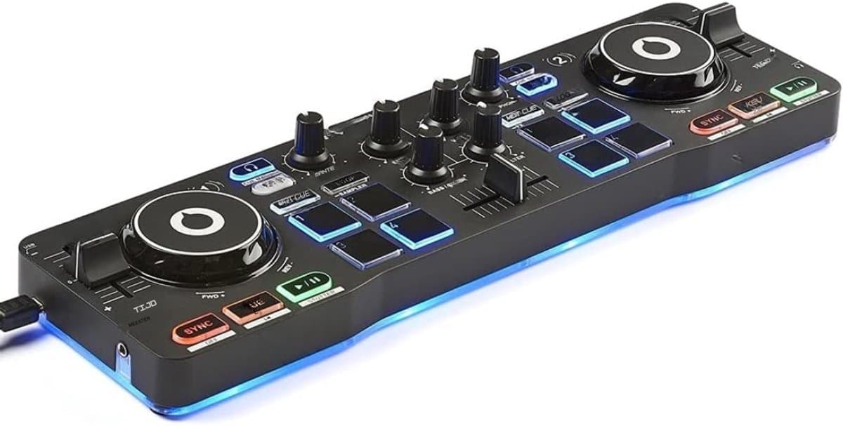 Aura® DJ Controller - DJ - Controller - Zwart - ‎38cm x 6cm x 14cm