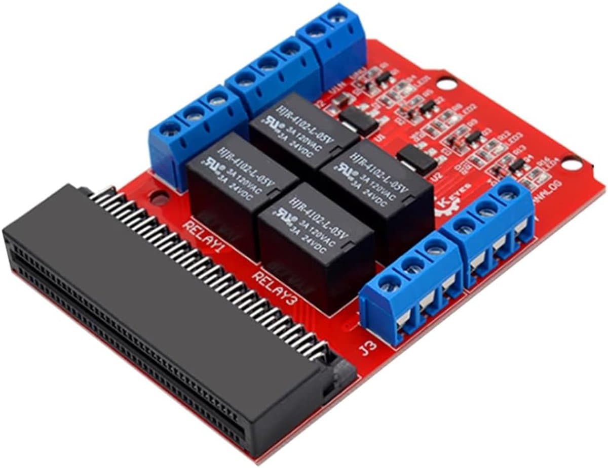 Relaismodule Uitbreidingskaart - Microcontroller Schild - Educatief Programmeren - High Trigger Controle - 9 x 6 x 2 cm