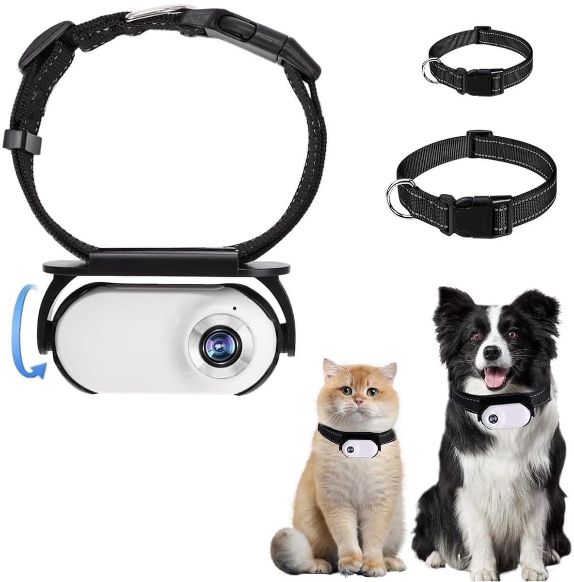 Huisdier Halsband Camera - 1080P HD Video-opname - Compact en Draagbaar