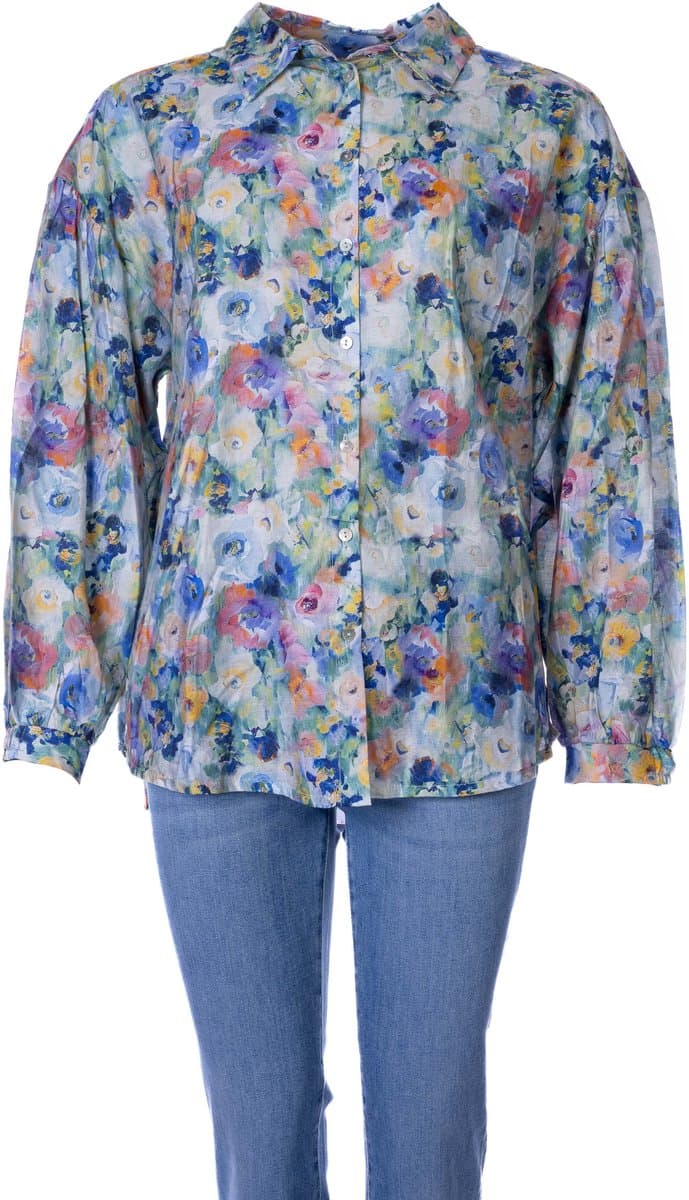 Esqualo - Blouse - Blauw - M (38)