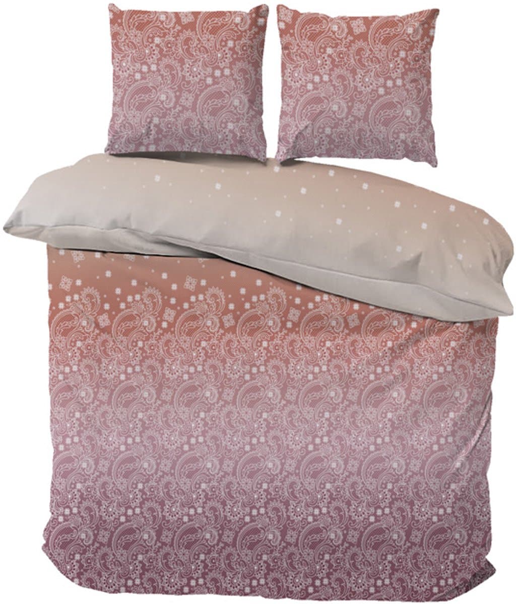 iSleep Dekbedovertrek Jack - Litsjumeaux - 240x200/220 cm - Roze