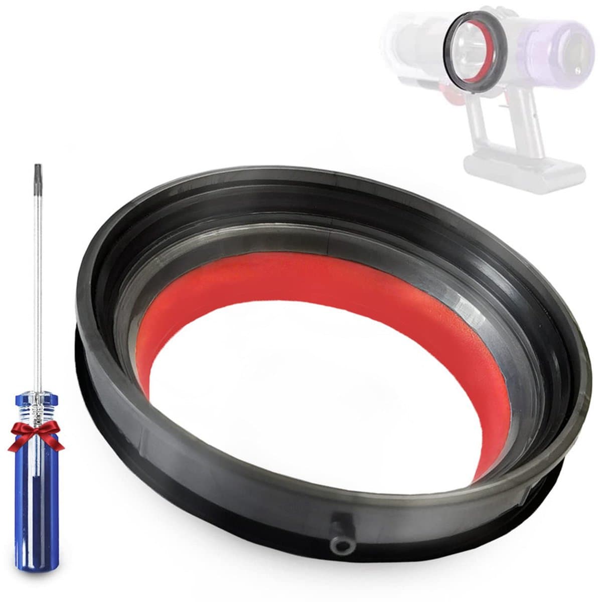 JeiibrZui V10 Stofbak Klem - 1 Stuk - Graphietgrijs - Compatibel en Durend - Voor Dyson V10 Aspirator