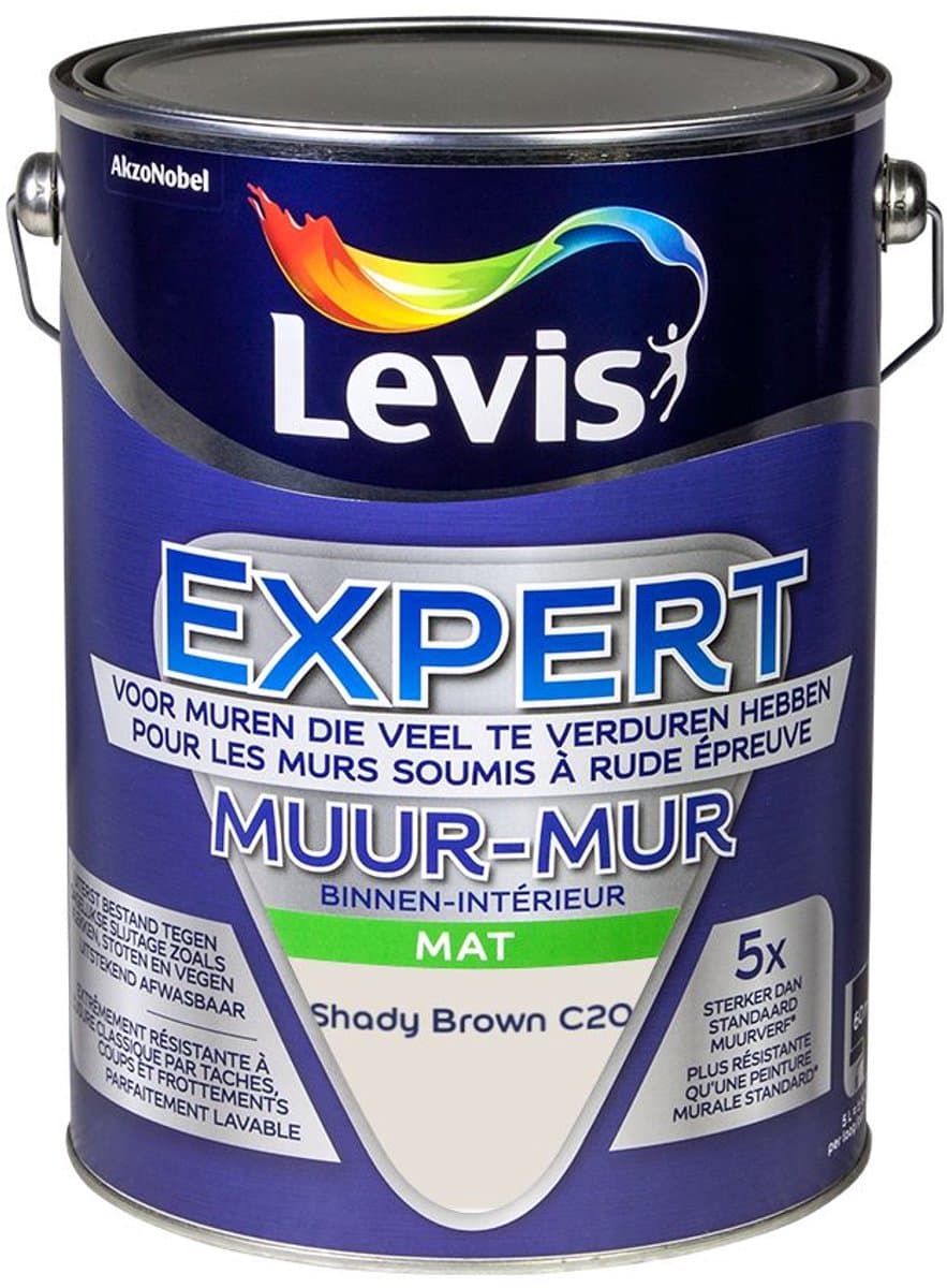 Levis Expert Muur Binnen Mix Shady Brown C20 5 L