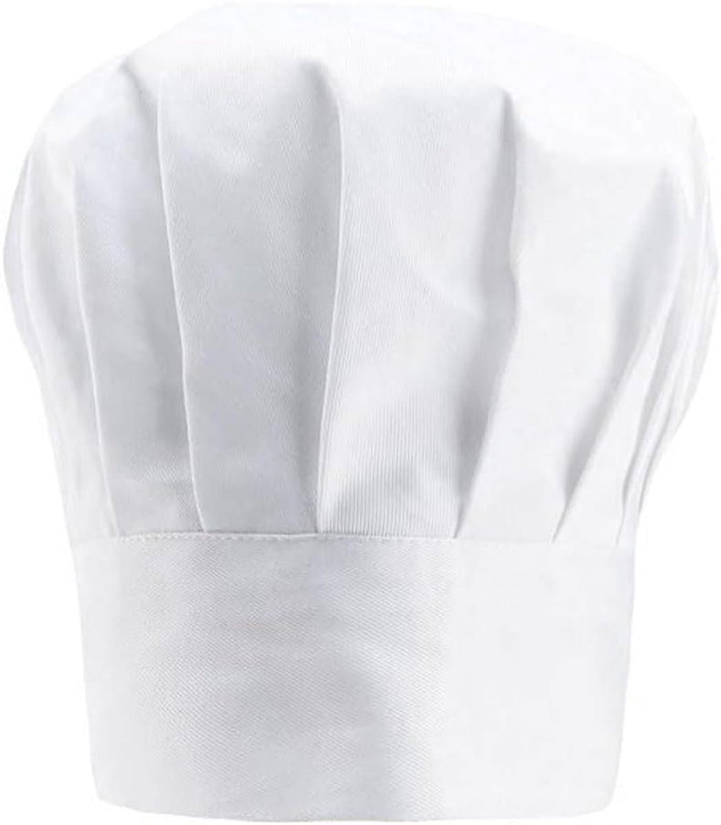 Provento - Kookmuts voor mannen en vrouwen - Elastische verstelbare koksmuts voor hotel en restaurantgebruik