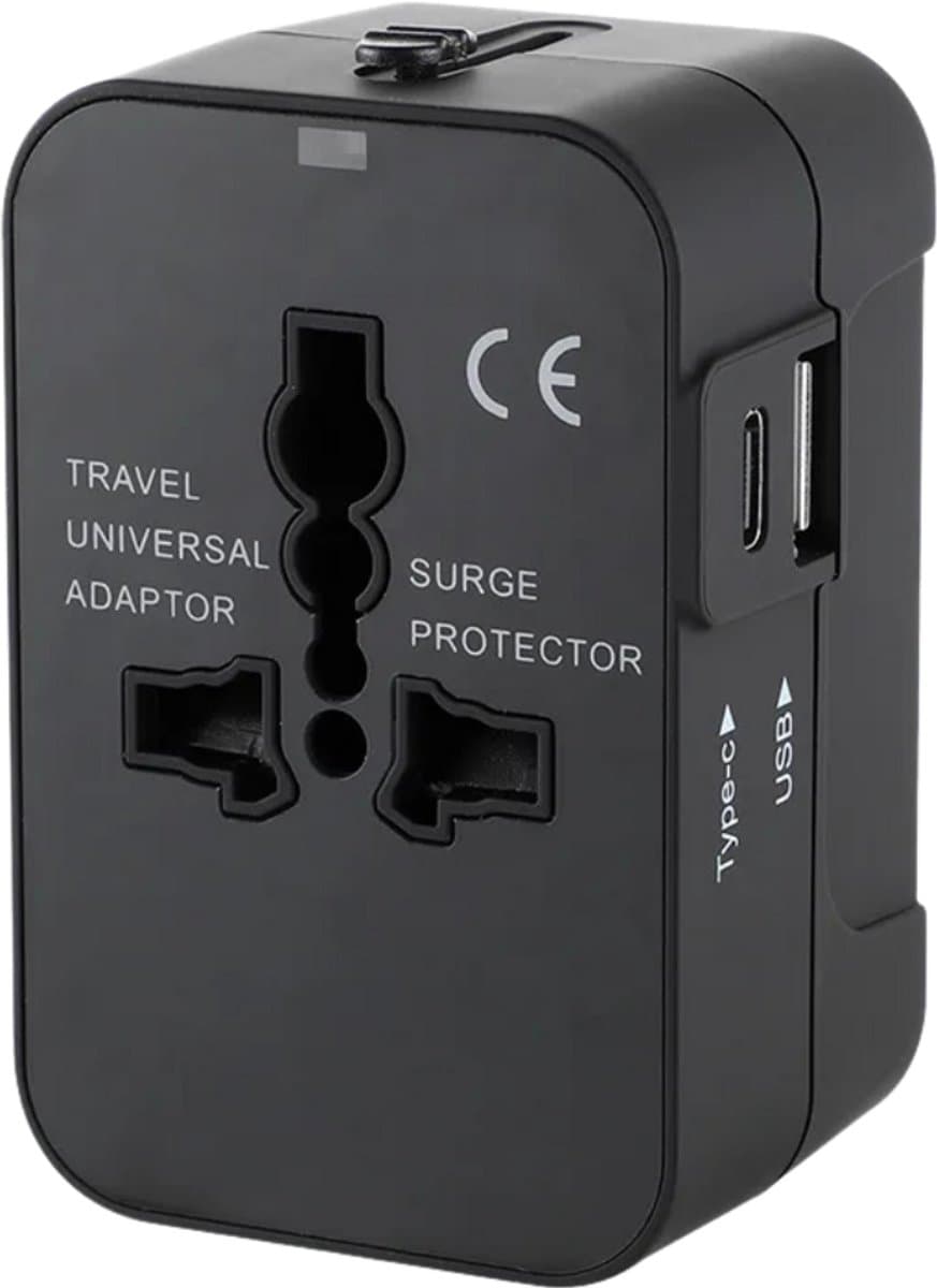 LumiWay Wereldstekker - Universeel Reisstekker - Reis Adapter - Stekker met USB-C & USB-A - Amerika (USA), Zuid Amerika, Engeland (UK), Australië, Azië, Afrika, Europa, Italië, Thailand