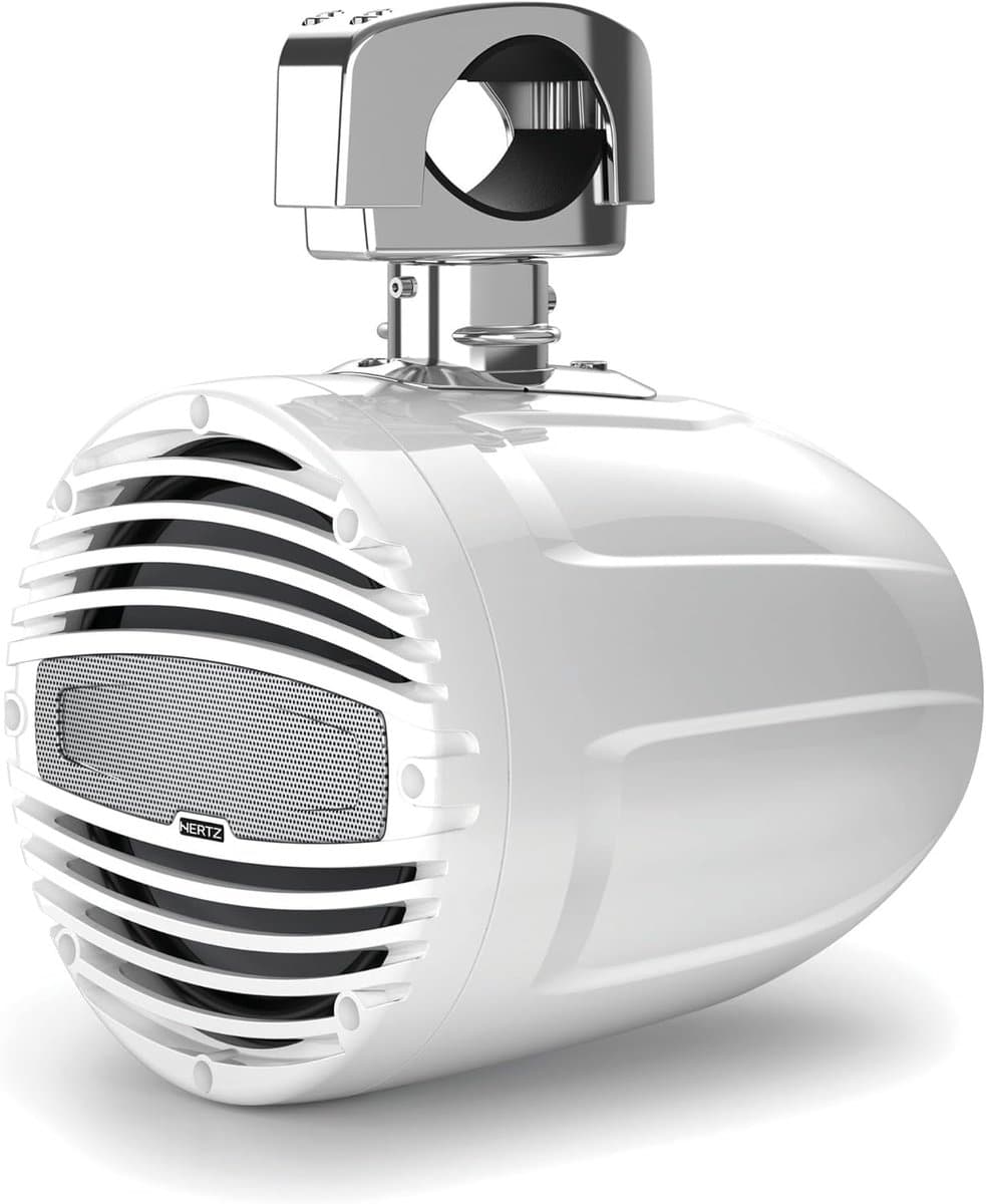 Hertz HTX 8 M-CL-W witte Marine Speaker Tower 8" met 200W Buismontage