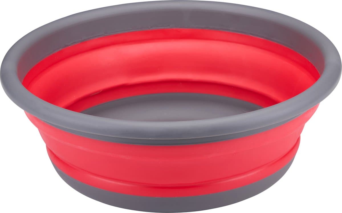 Dirt Devil Opvouwbare Emmer - 8 Liter, Rood/Grijs, ?37 x 13,5/4,5 cm