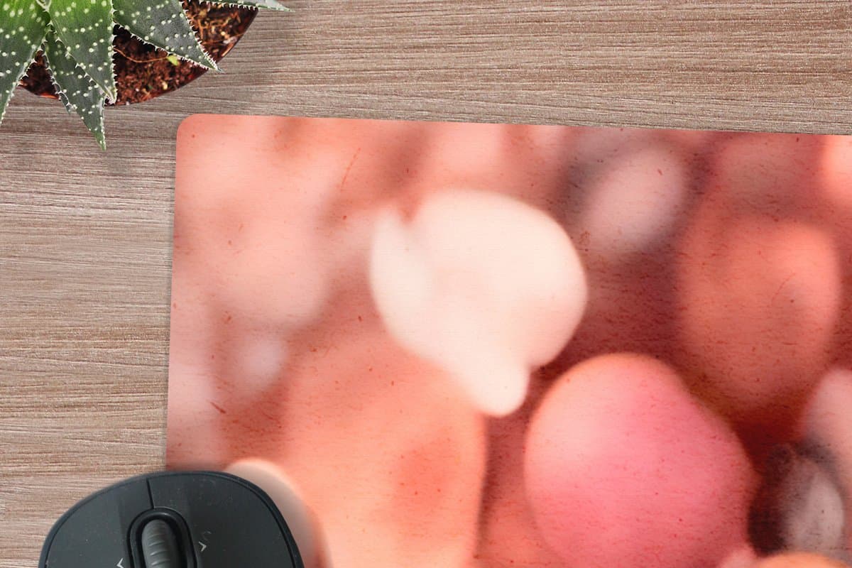 Muismat XXL 90x60 cm - Bureau onderlegger - Bureau mat Abstract - Glitter - Roze - Luxe - Bureaumat - Gaming mousepad xl - Bureaulegger groot - Computer deskmat