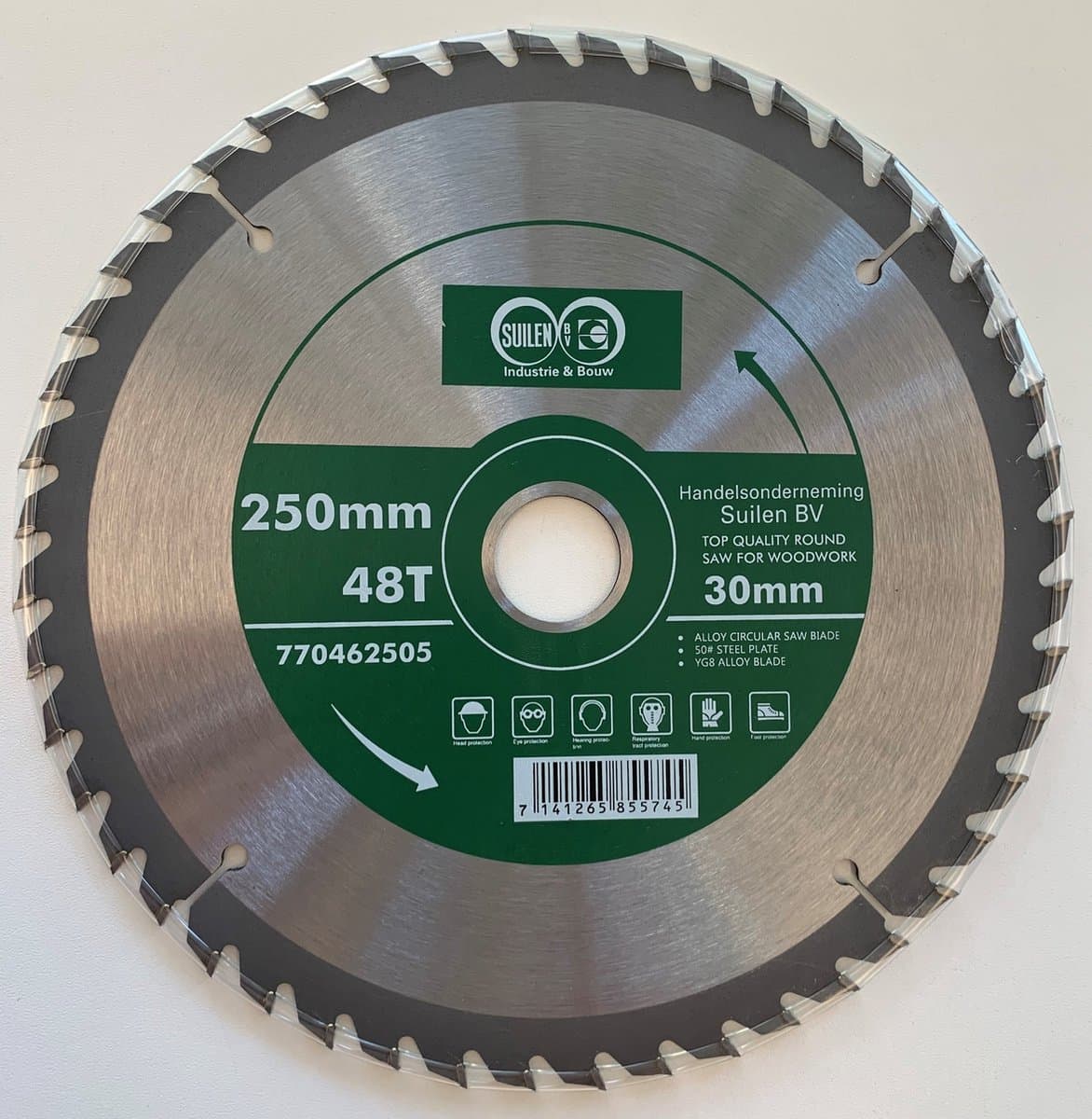 Suilen Zaagblad voor hout 250 mm 48 tanden asgat 30 mm