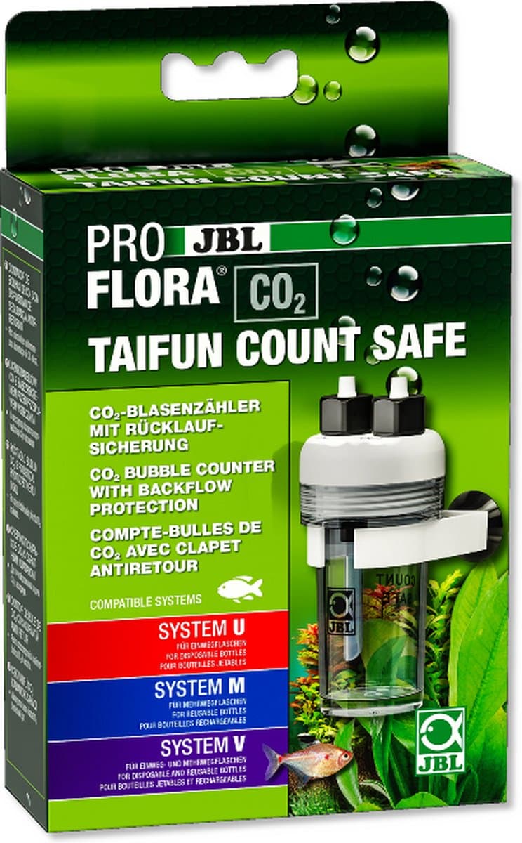 JBL ProFlora CO2 Count Safe CO2 Bellenteller Aquarium