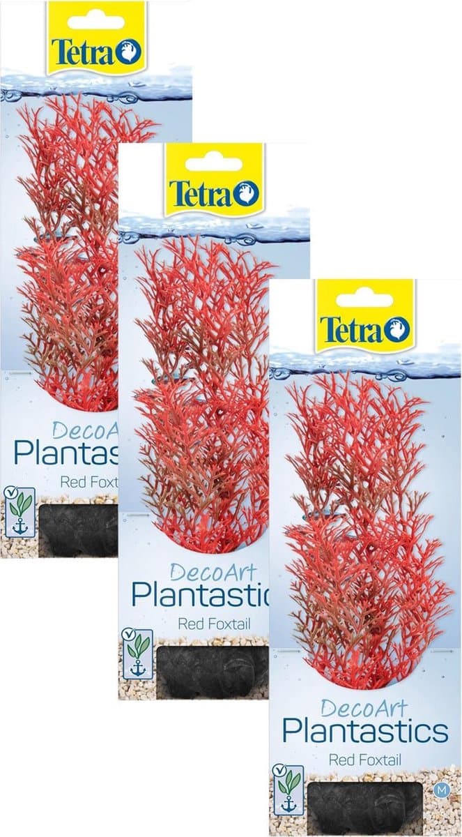 Tetra Decoart Plantastics Foxtail - Aquarium - Kunstplant - 3 x Medium
