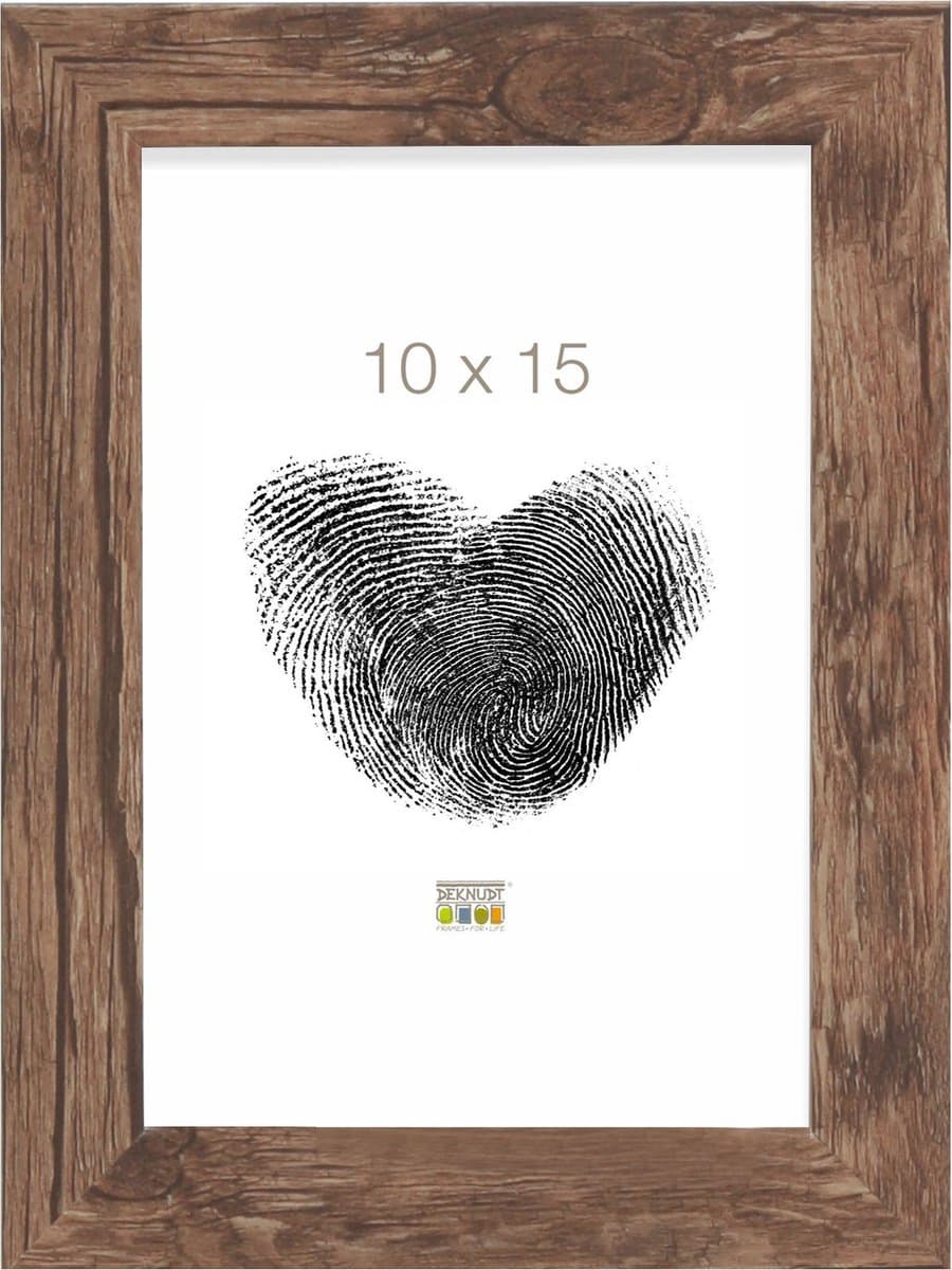 Deknudt Frames fotolijst S45RH3 - bruin - hout - 15x20 cm
