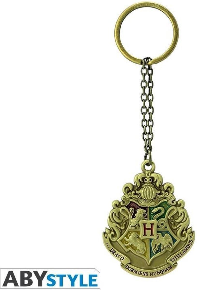 Harry Potter - Sleutelhanger - Hogwarts Emblem 3D - Metal