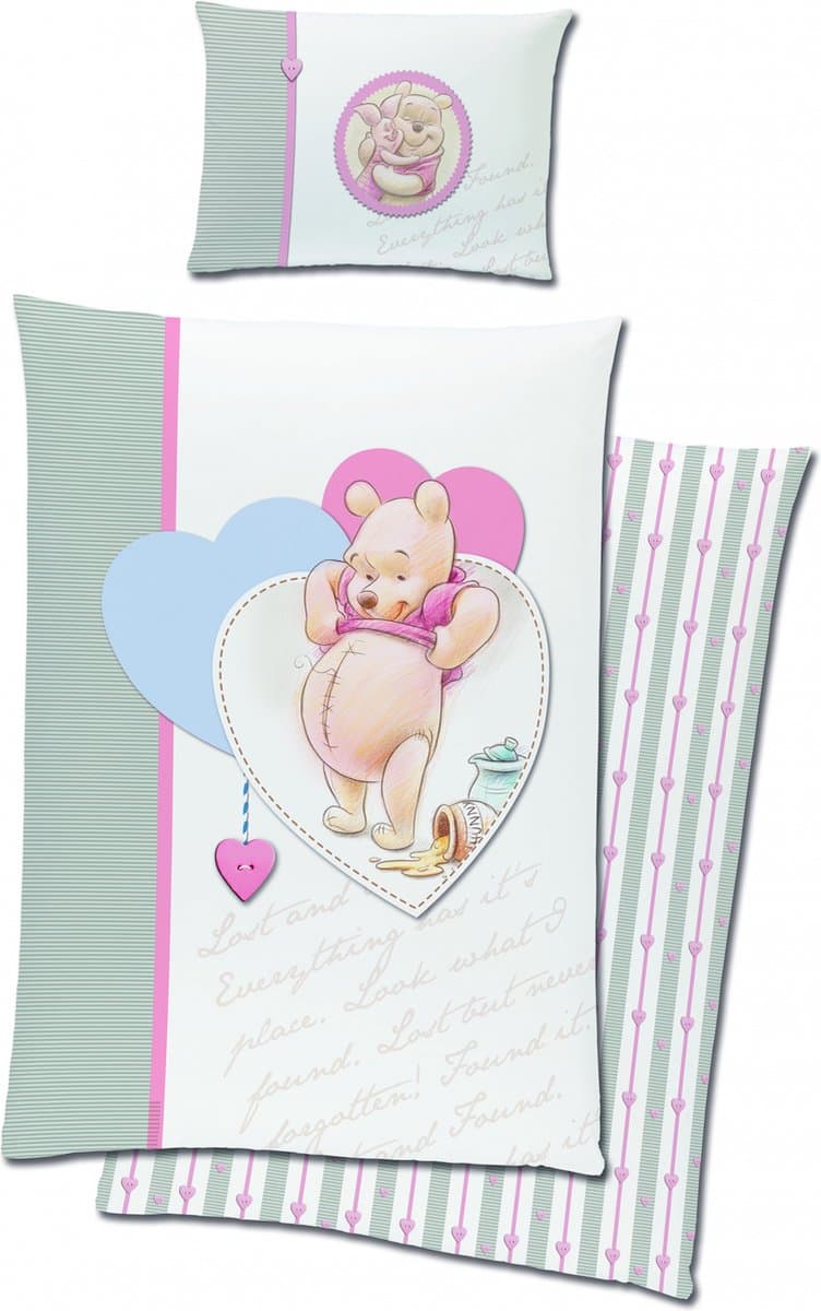 Winnie the Pooh BABY Dekbedovertrek - 90 x 120 cm - Katoen