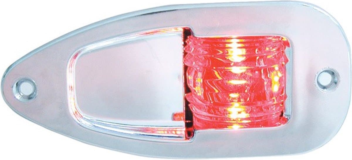 Eye inbouw navigatieverlichting BB (Rood) / Chroom