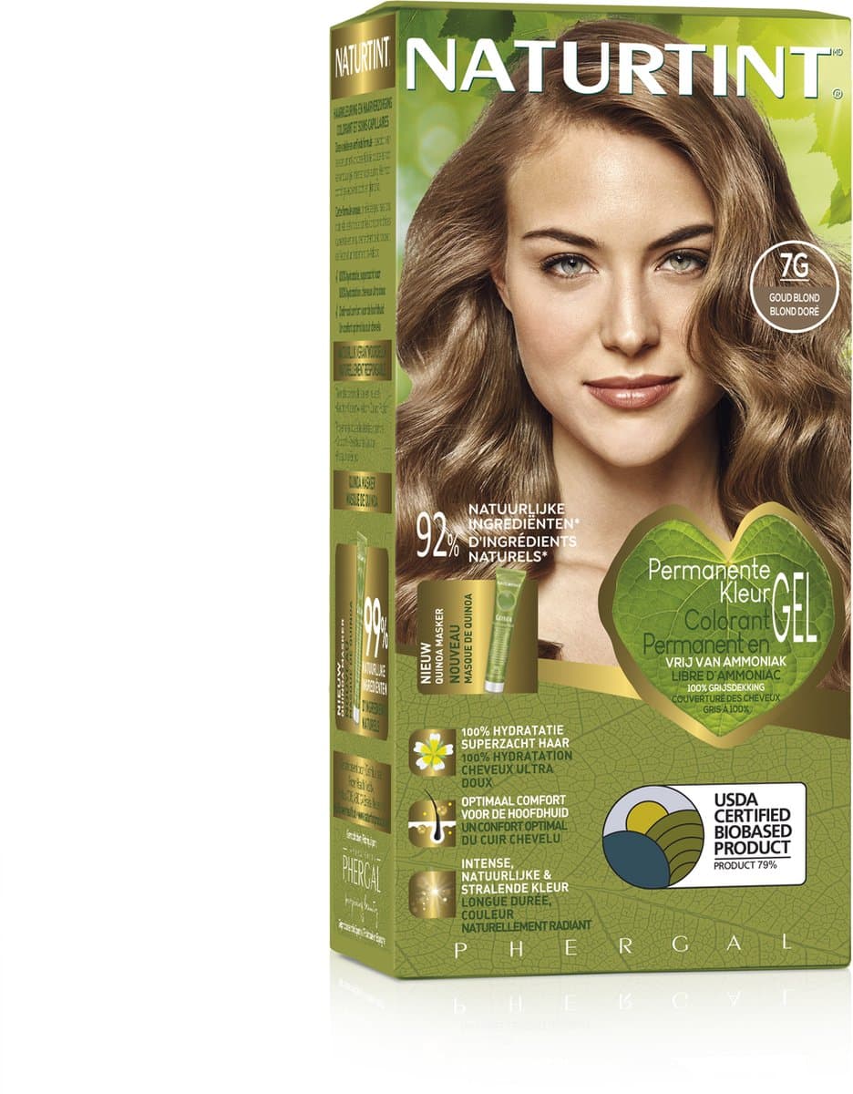 7G Goud Blond - NATURTINT - 170ml - Vegan - Ammoniakvrij - BioBased Certified - Microplastic FREE