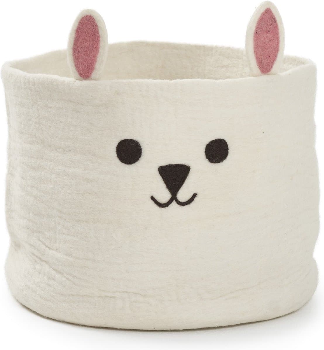 Klippan grote vilten mand Rabbit wit