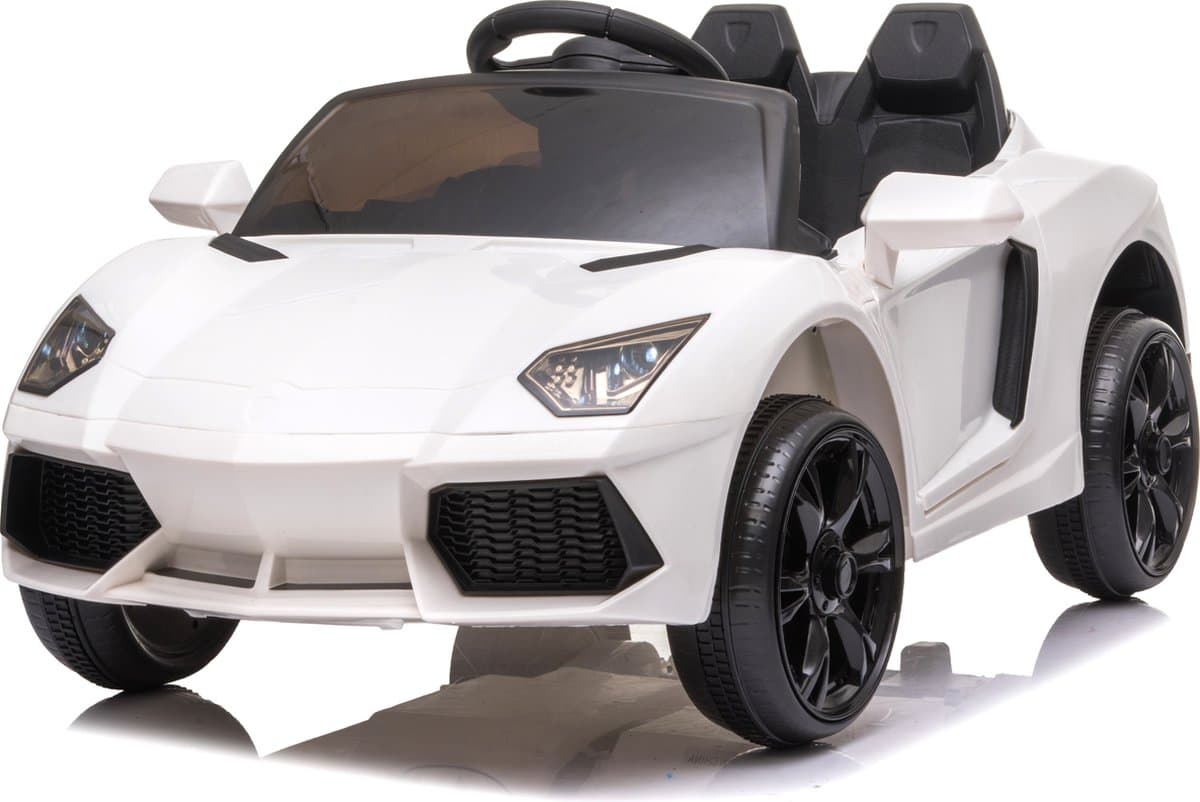 FINOOS Speedy - Elektrische kinderauto - 12V - 1 tot 4 jaar - Wit