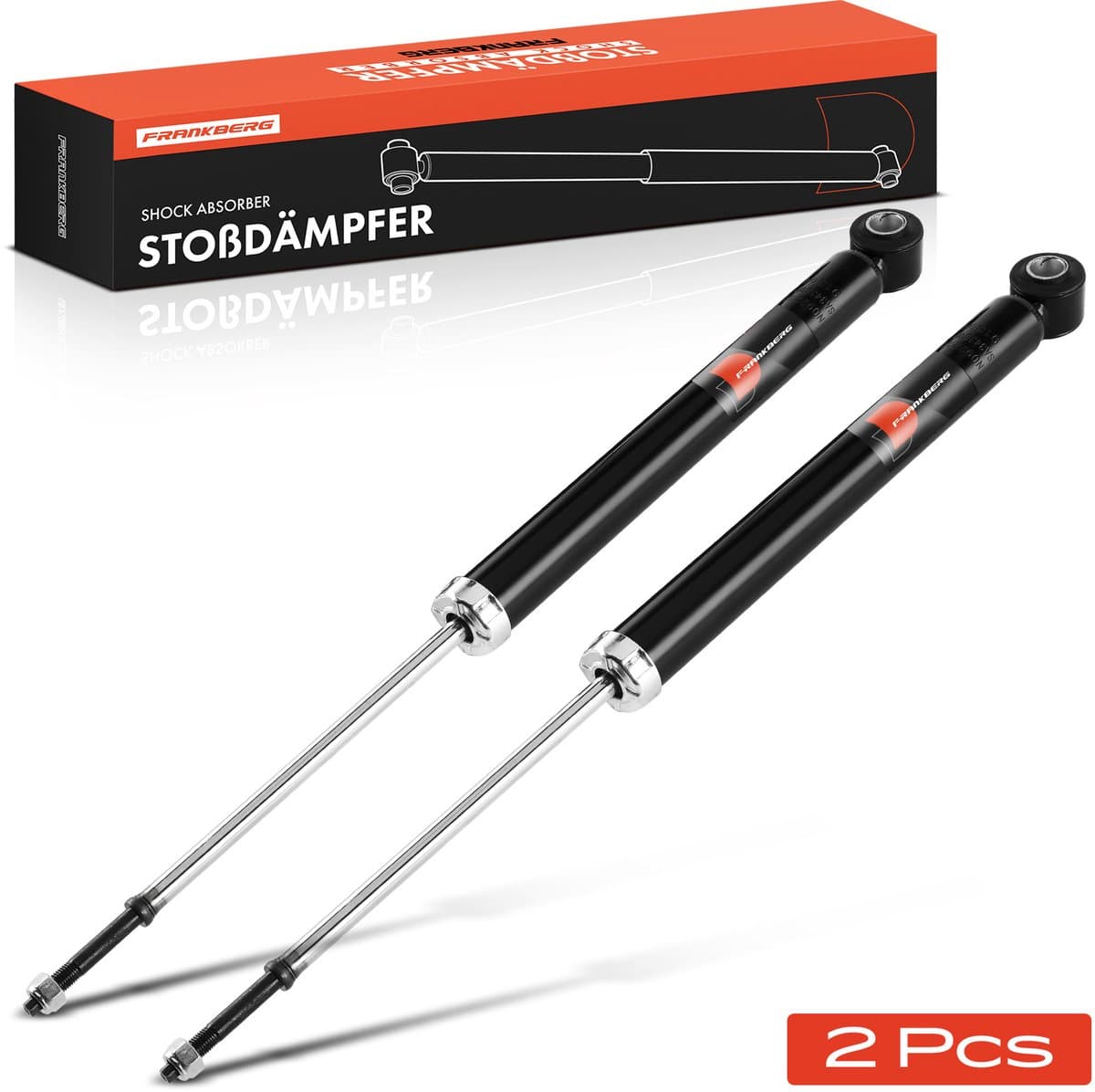 Frankberg 2x Demper Achteras voor Toyota Yaris NCP1 NLP1 SCP1 15L