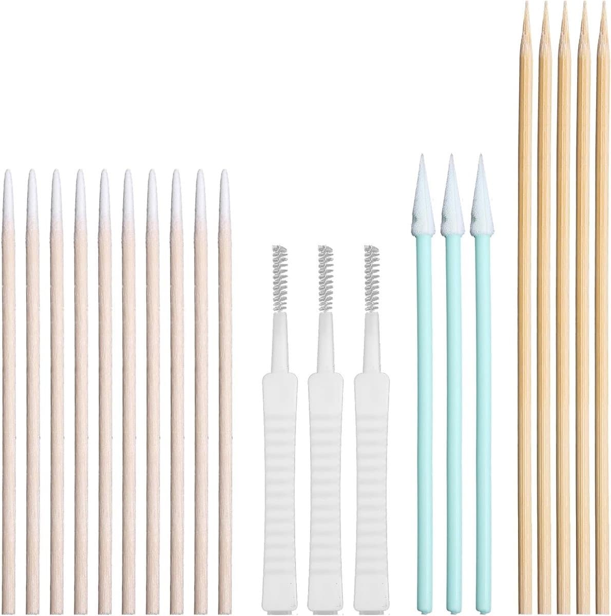 Mini Borstels voor het Reinigen van Oplaadpoorten - Flexibele en Zachte Tools voor USB-C, Tablets en Laptops