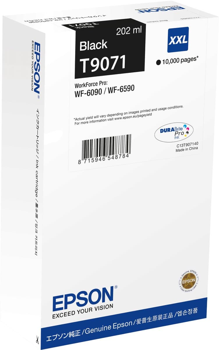 Epson C13T90714N inktcartridge 1 stuk origineel zwart