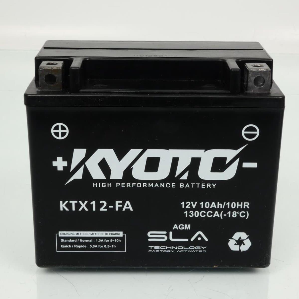batterij sla kyoto voor quad yamaha 300 yfm grizzly 2012 à 2013 ytx12-bs sla / 12v 10ah nieuw
