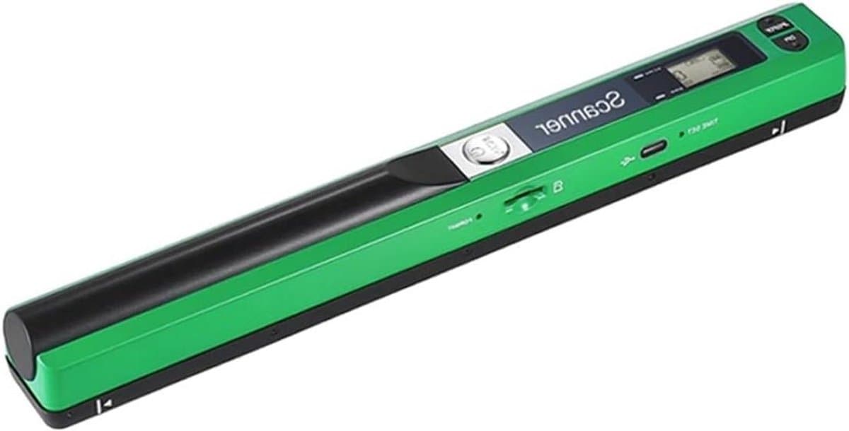 Draagbare Scanner - Mini Document Scanner - Documenten Digitaliseren - Meertalige Scanfunctie - A4 Formaat - Groen