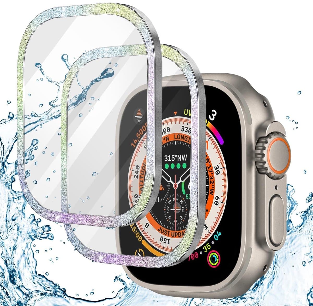 Allecto - Schermbeschermer - HD Glazen - Bubbelvrij - 49mm - Krasbestendig - Bescherming voor Apple Watch Ultra - Geschikt voor Apple Watch Ultra 49mm