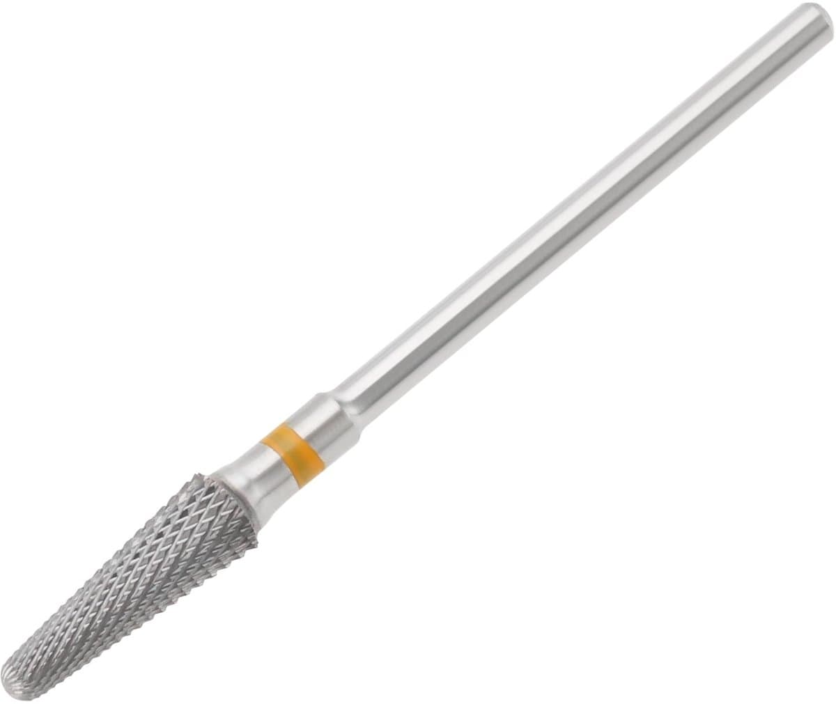 Allecto - Harde Metalen Frees - Manicure-Boortje - XF Geel Extra Fijn - 2,35 mm - Voor Gelnagels - Professioneel Gebruik - Zilver