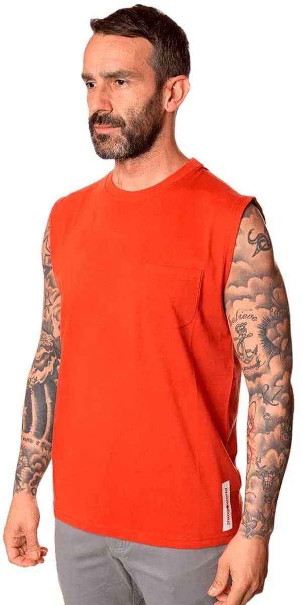 Trangoworld Uxola Mouwloos T-shirt Rood XL Man