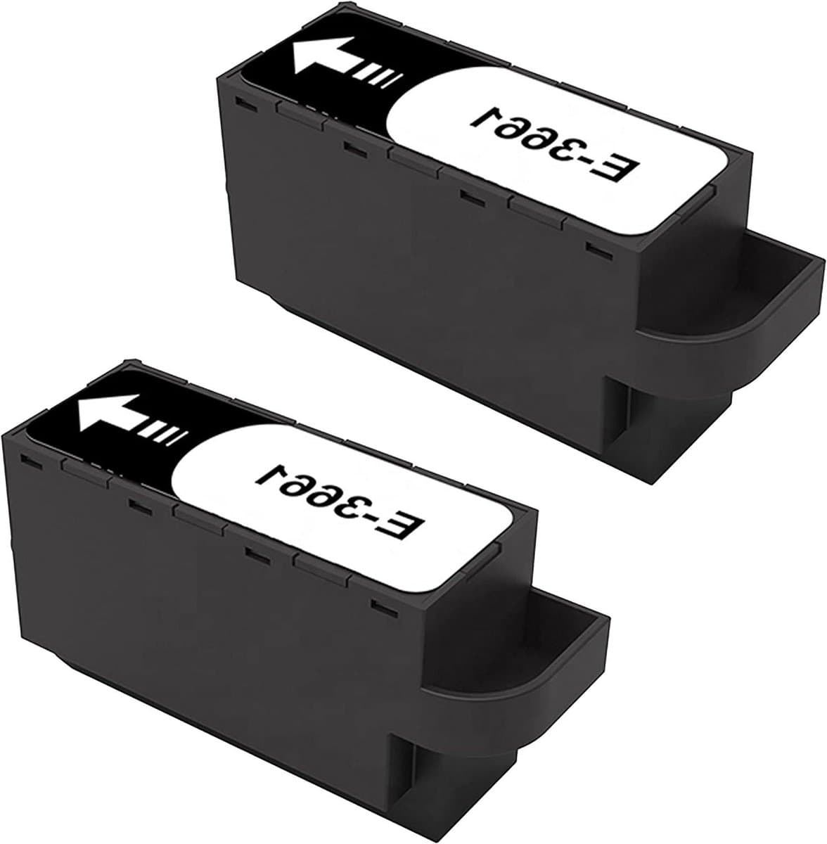 Vervangende Inktonderhoudbox - Onderhoudsbox Printer - Printeronderhoud - Met Nieuwe Chip - 2 stuks - Zwart